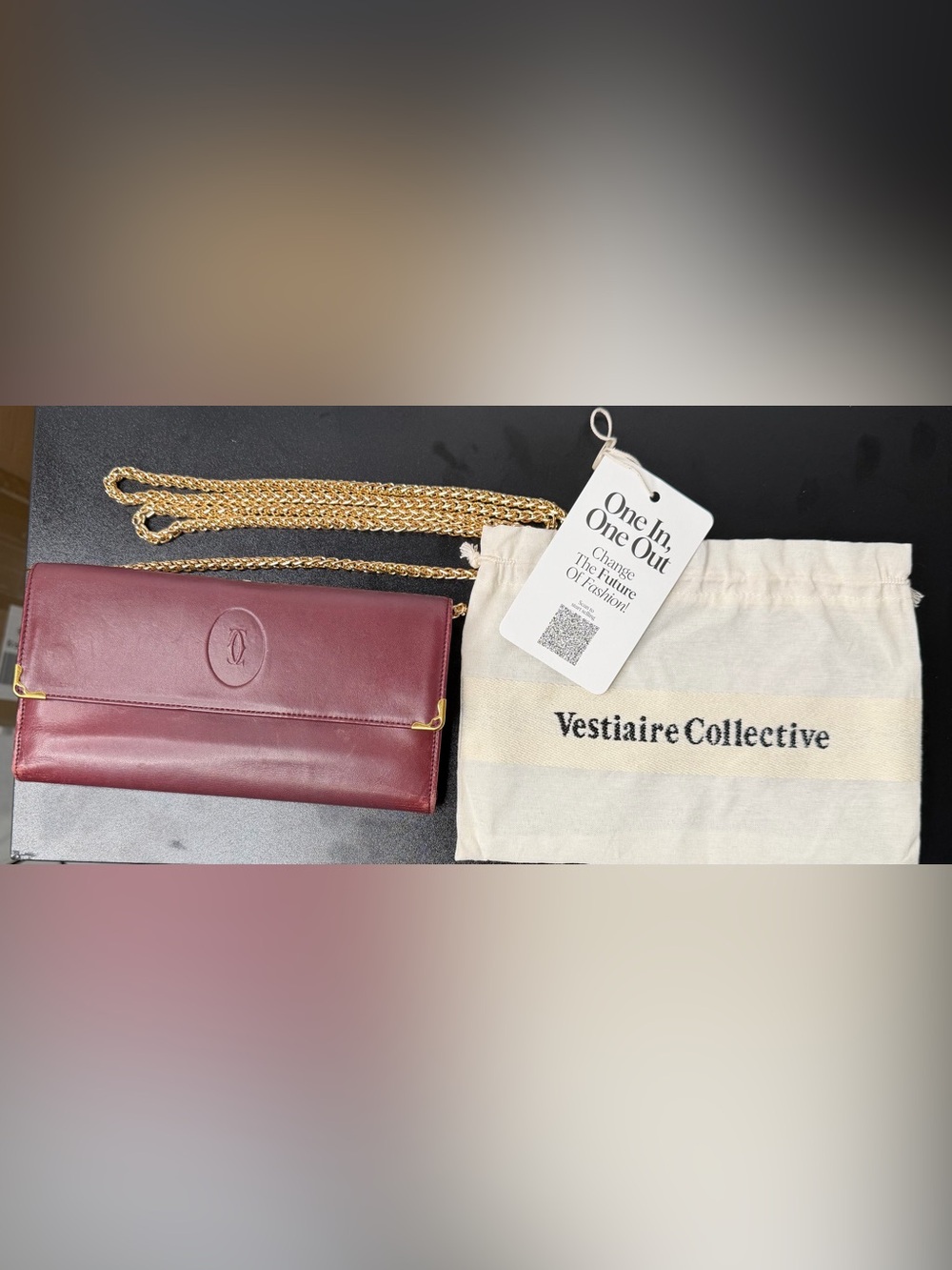 Must de Cartier International Bifold Wallet/WOC Crossbody Bag/Clutch |COC+DB - Picture 2 of 13